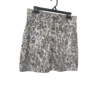 Maurice’s leopard print button up skirt Size 10 (1o1)